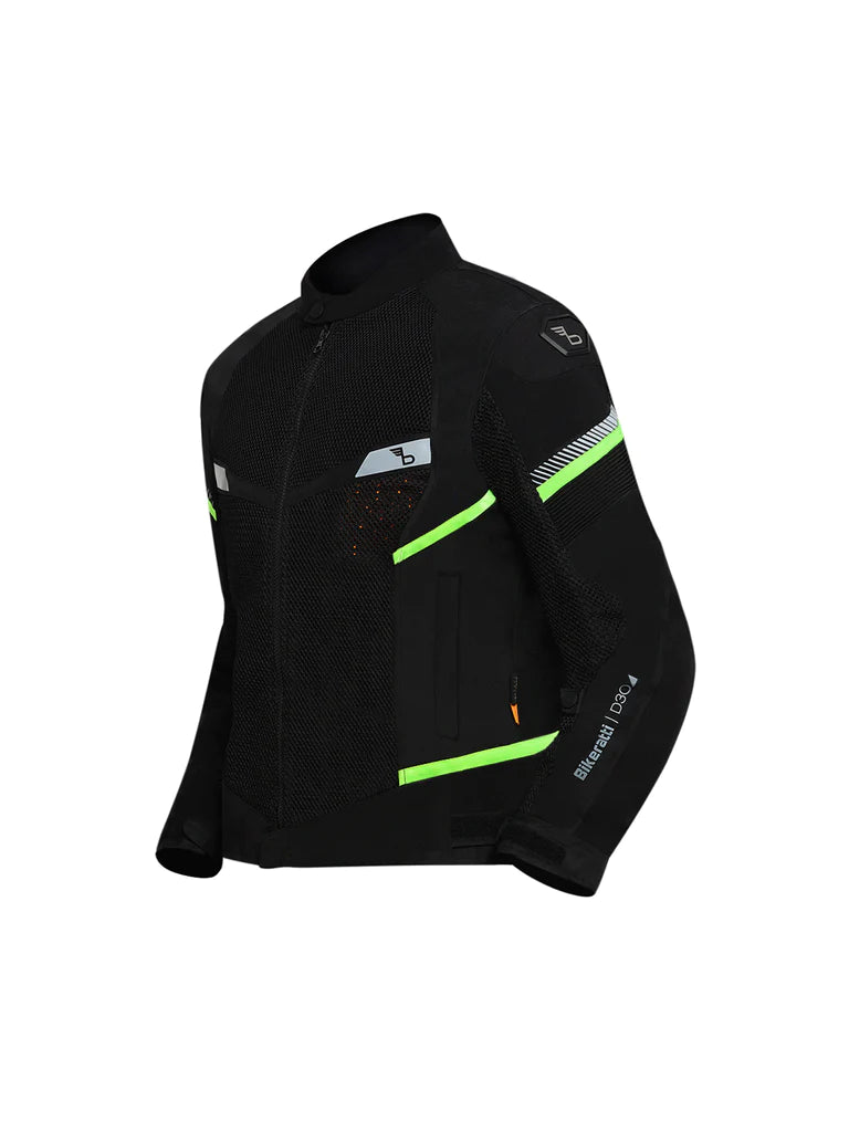 Bikeratti VELOCE Black Neon Mesh Jacket LazyAssBikers