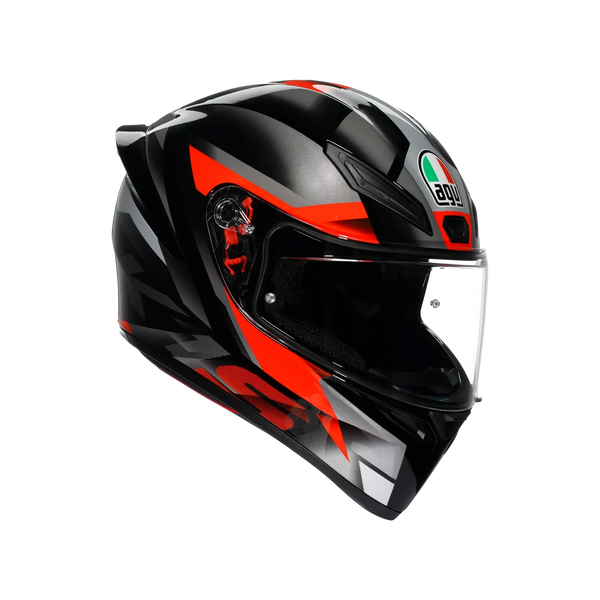 AGV K1 S HELMET - Fastlap Black/Grey/Red – LazyAssBikers