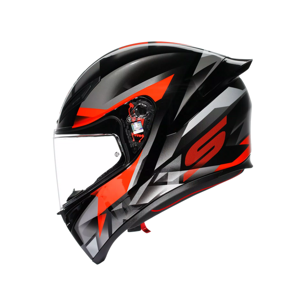 AGV K1 S HELMET - Fastlap Black/Grey/Red – LazyAssBikers