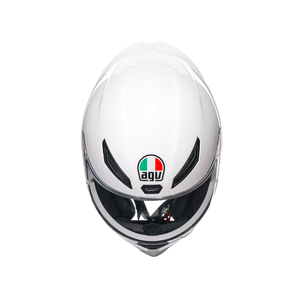 AGV K1 S HELMET - Solid Gloss White – LazyAssBikers