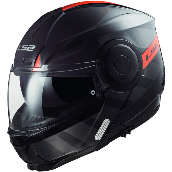 LS2 FF902 Scope II Hamr Gloss Black Titanium Red – LazyAssBikers