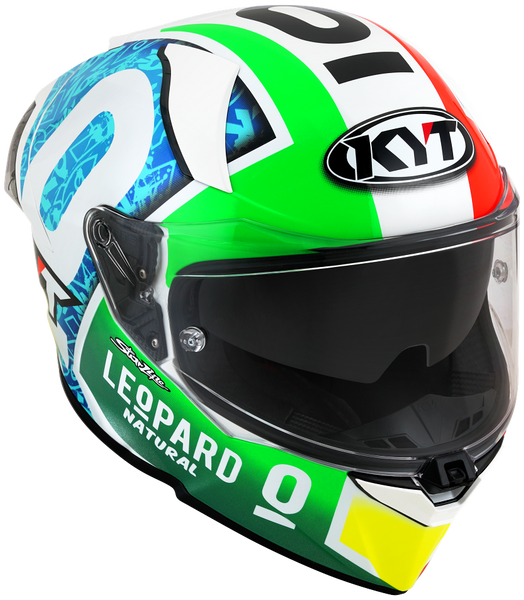 Leopard Full Face Kyt Helmet KYT TTCOURSE LEOPARD REPLICA