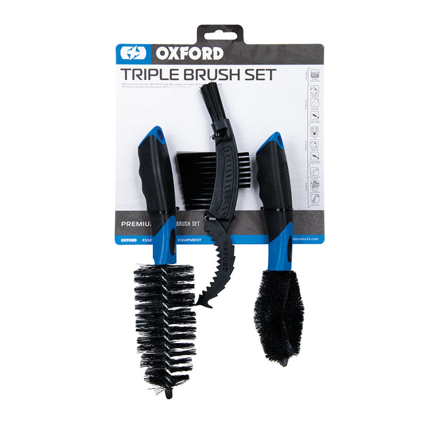 Oxford Triple Brush Set – LazyAssBikers
