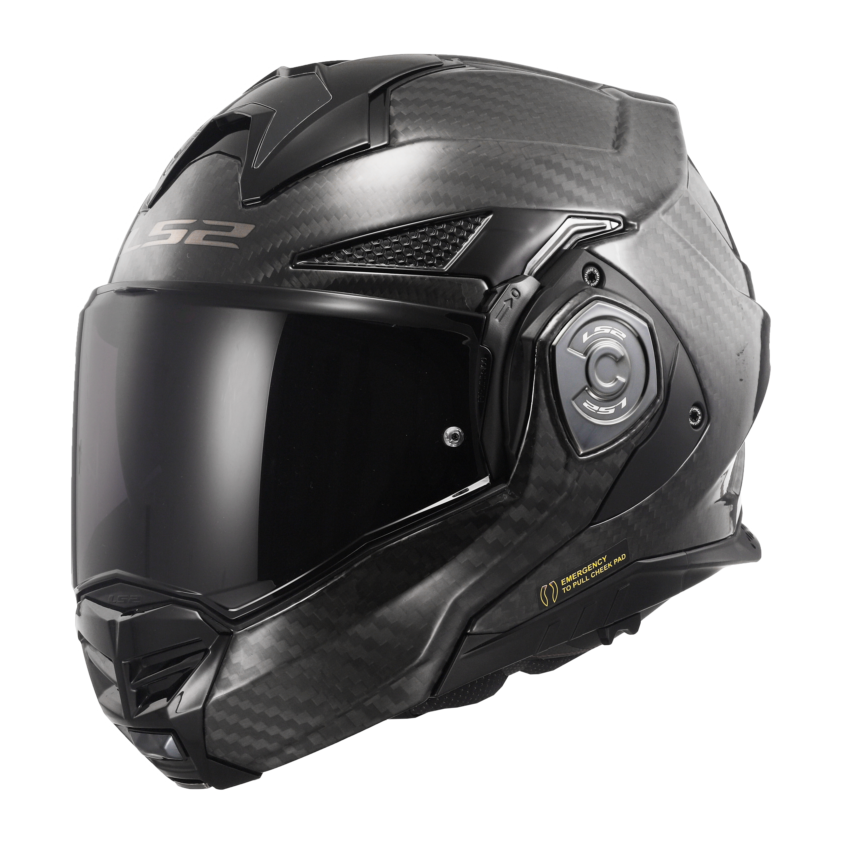 LS2 FF901 Advant X Solid Carbon Gloss Helmet – LazyAssBikers