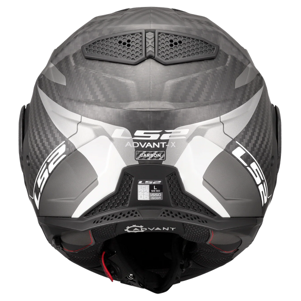 LS2 FF901 Advant X Carbon Horizon Silver Grey Helmet – LazyAssBikers