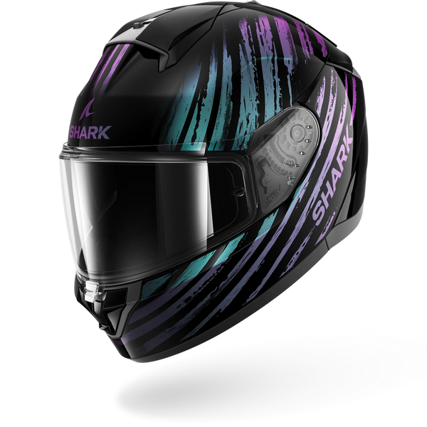 black glitter motorcycle helmet Shark Ridill 2 Assya Black Glitter Black – LazyAssBikers