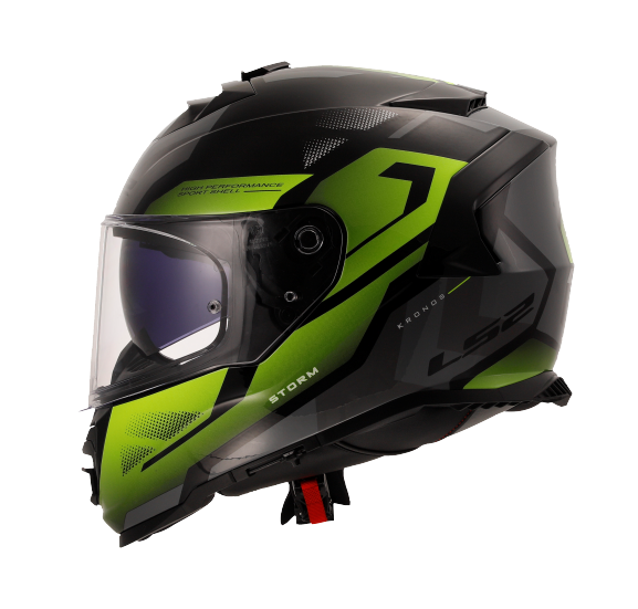 LS2 FF800 Storm II Kronos Yellow Grey Gloss (D Ring) Helmet