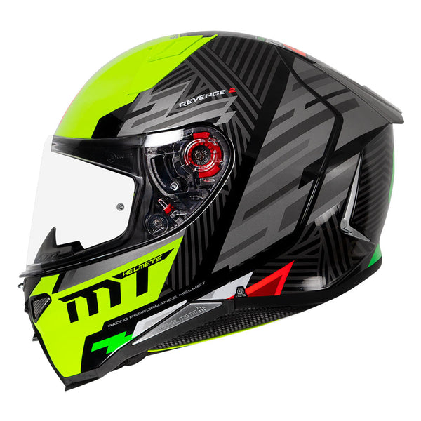 MT Revenge 2 Brush Yellow Helmet Motorcycle Helmets in India