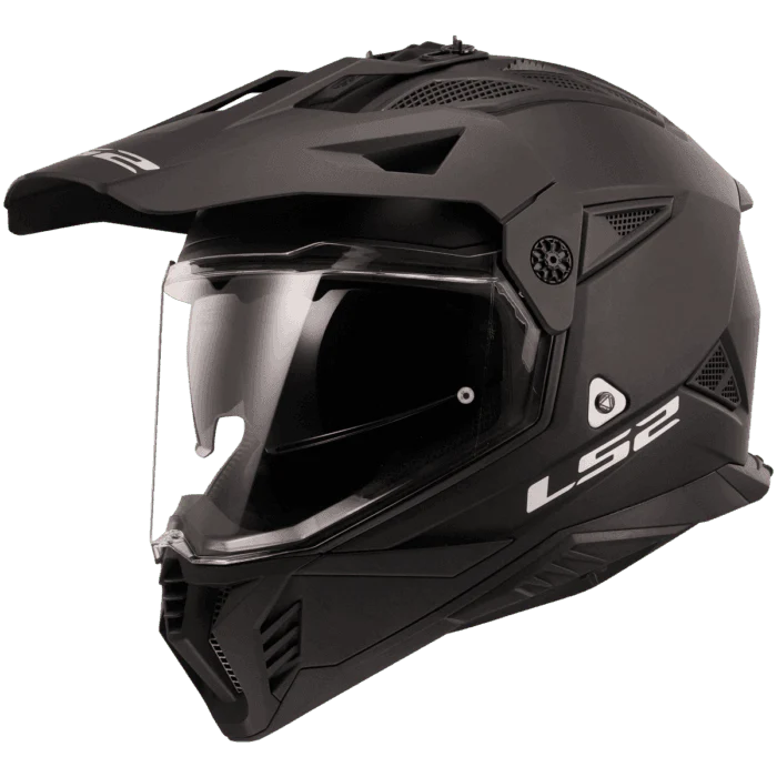 （2） LS2 MX436 Pioneer II Solid Matt Black – LazyAssBikers