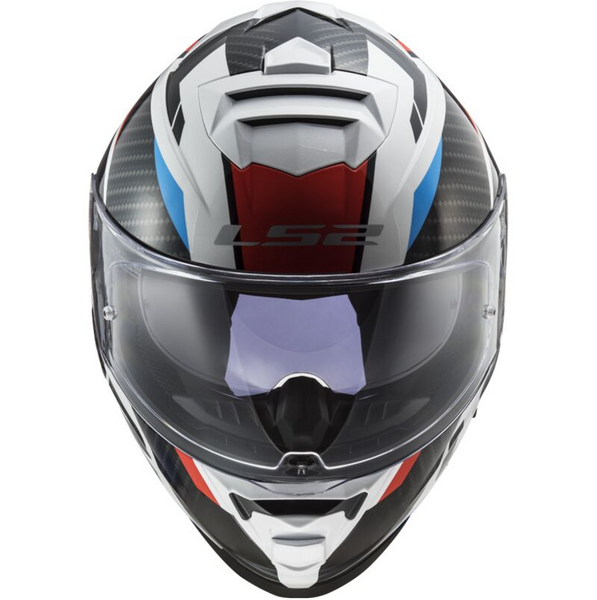ls2 ff800 helmet LS2 FF800 Storm II Racer Red Blue White Gloss Helmet – LazyAssBikers