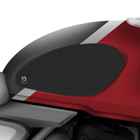 BLOQ Triumph Scrambler 400 Motorcycle Tank Grips PREMIUM Black