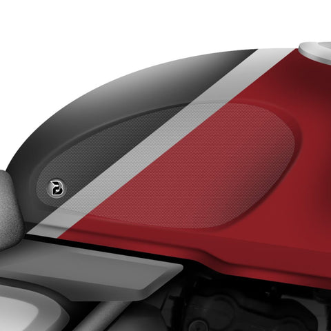 BLOQ Triumph Scrambler 400 Motorcycle Tank Grips PREMIUM Clear