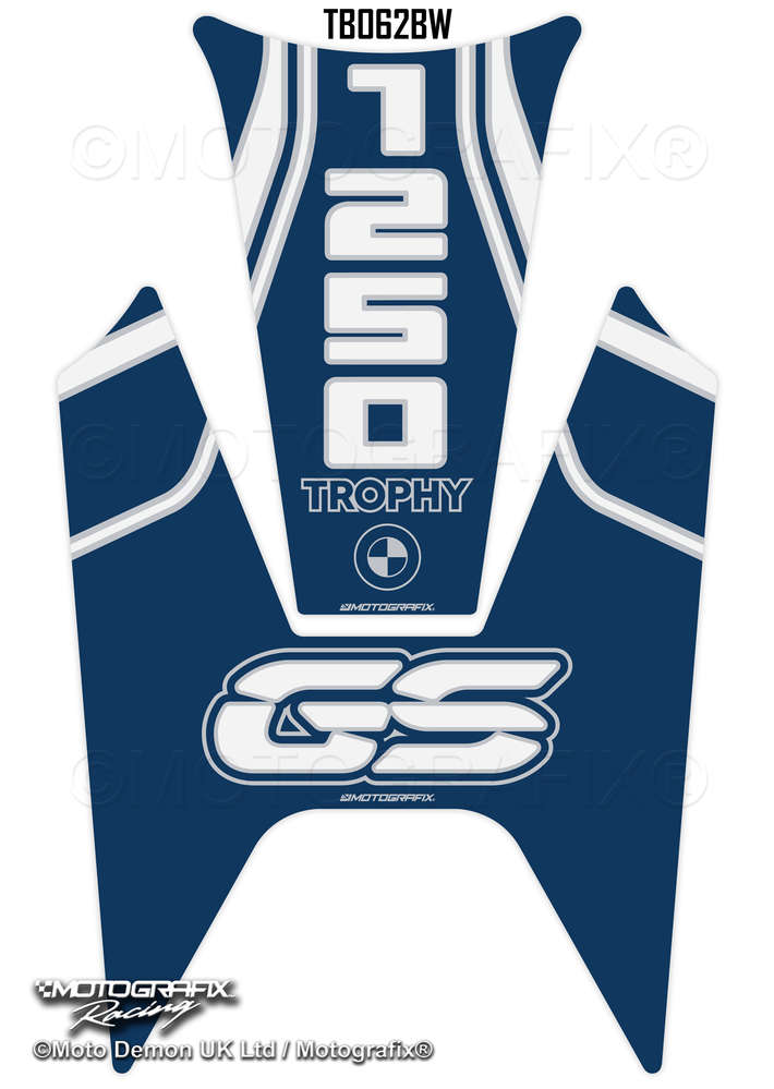 Motografix BMW R1250GS Trophy Motorcycle Tank Pad Protector