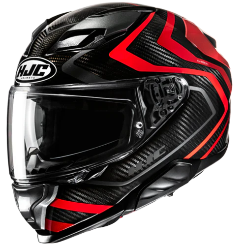 HJC F71 Carbon Nevio MC1 Black Red – LazyAssBikers