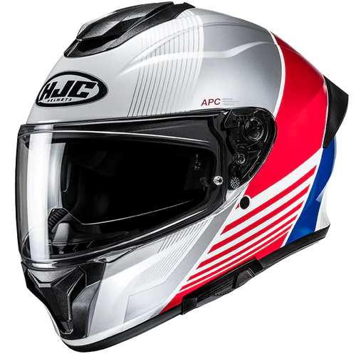 HJC C71 Morix MC21 Gloss White Red Blue – LazyAssBikers