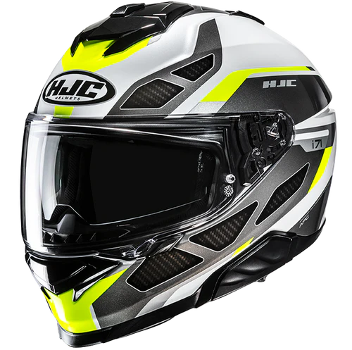 HJC I71 Zest MC3H Gloss White Yellow Grey – LazyAssBikers