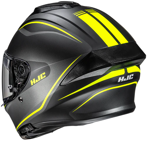 HJC C71 Quez MC3HSF Matt Black Grey Yellow – LazyAssBikers