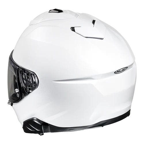 HJC I71 Solid Gloss Pearl White – LazyAssBikers