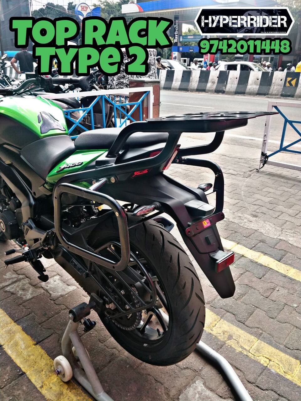 HyperRider Top Rack Type 2 Pannier Stay for Dominar 400