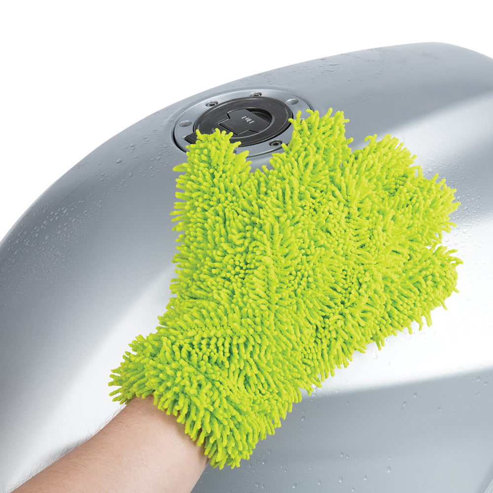 Oxford Microfibre Noodle Wash Glove Green (OX261) – LazyAssBikers