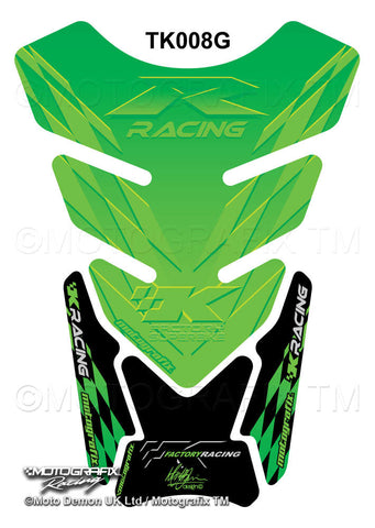 Motographix Kawasaki zx6 zx7 zx9 zx10 etc Green Motorcycle Tank Pad Protector