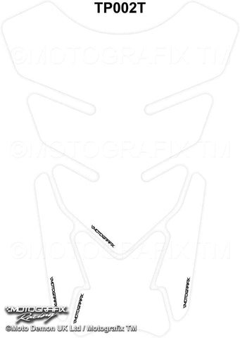 Motografix Universal Plain Transparent Clear Quadra Tank Pad Protector