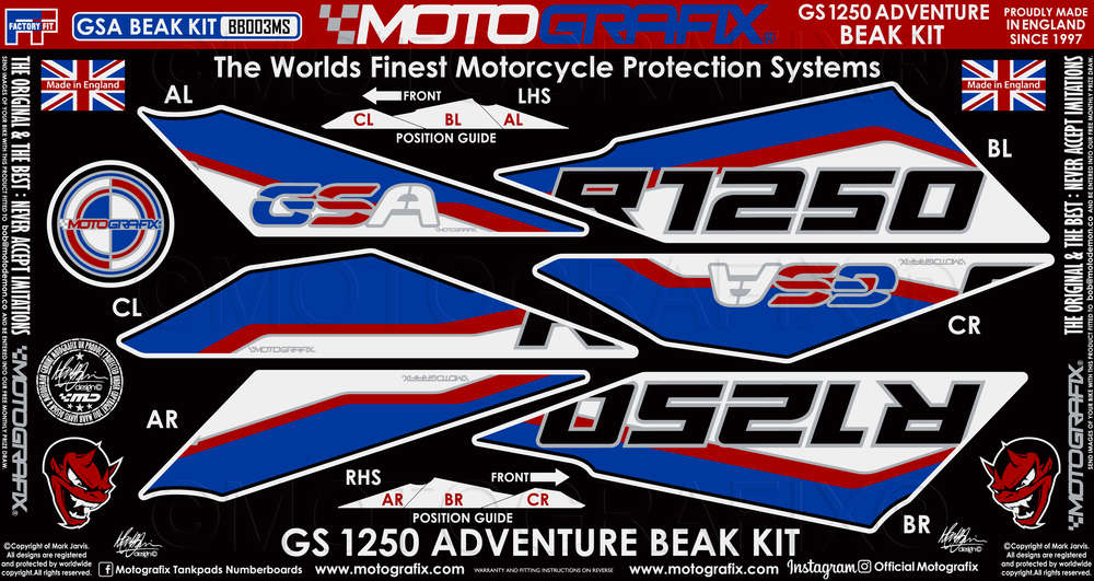 Motografix BMW R1250GS Ad Rally Beak – LazyAssBikers