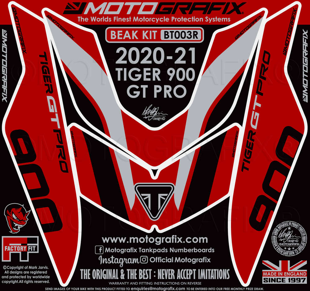 Motografix Triumph Tiger 900 GT Pro 20-21 Beak Protector Paint