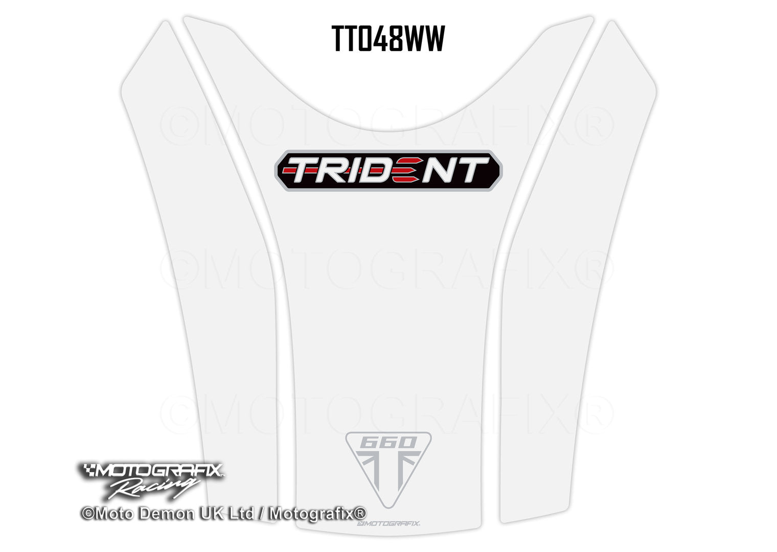 Motografix Triumph Trident 660 2021 Tank Pad Protector (TT048WW