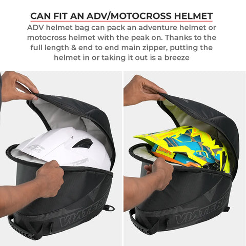 bike helmet travel bag ViaTerra Essentials ADV Helmet Bag – LazyAssBikers