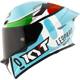 KYT TT-REVO Leopard Replica Tricolore Gloss Helmet