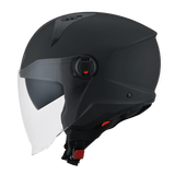 KYT D-City Open Face Plain Matt Black