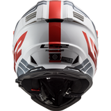 LS2 MX436 Pioneer Evo Evolve Red White Gloss Helmet