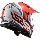 LS2 MX436 Pioneer Evo Evolve Red White Gloss Helmet
