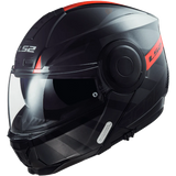 LS2 FF902 Scope II Hamr Gloss Black Titanium Red