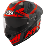 KYT R2R Pro Octane Red Helmet