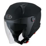 KYT D-City Open Face Plain Matt Black