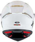 KYT R2R Pro Plain White Helmet