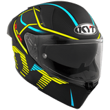 KYT R2R Pro Concept Matt Black Yellow Helmet