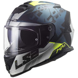 LS2 FF800 Storm II Sprinter Matt Silver Cobalt Helmet