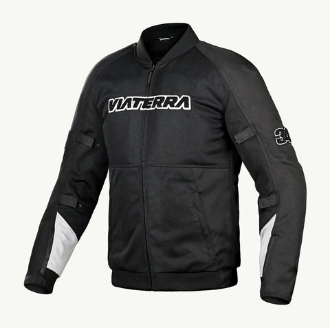 ViaTerra Cooper Urban Bomber Mesh Riding Jacket