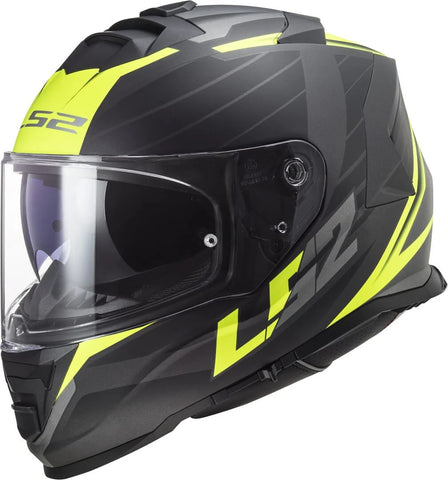 LS2 FF800 Storm II Nerve Black Yellow Gloss Helmet