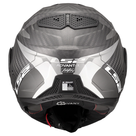 LS2 FF901 Advant X Carbon Horizon Silver Grey Helmet – LazyAssBikers