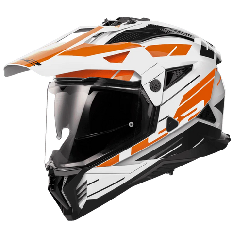 LS2 MX436 Pioneer II Namib White Orange Gloss