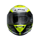 LS2 FF800 Storm II Kronos Yellow White Gloss (D Ring) Helmet
