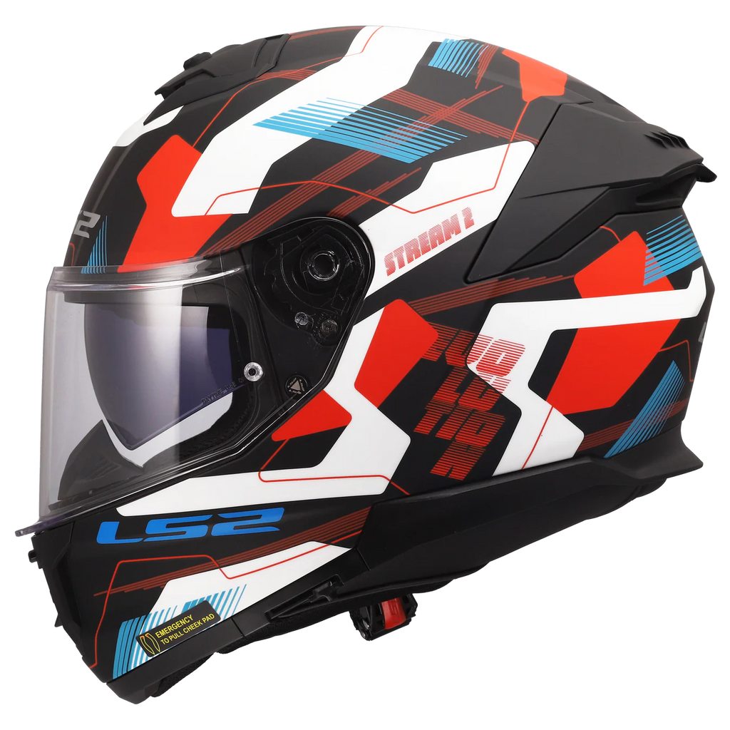 ls2 ff320 stream helmet II Shadow Matt Titanium Motodrift The technical fabric comfort liner wicks away moisture and includes cheek pads cut from one solid piece of high quality foam using LS2s 3D Laser Technology for a perfect fit and no hot spots LS2 FF320 STREAM II GLOSS