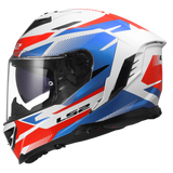 LS2 FF818 Storm III Komai White Blue Red