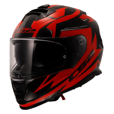 LS2 FF800 Storm II Atomic Black Red Gloss (D Ring) Helmet