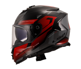 LS2 FF800 Storm II Kronos Red Grey Gloss (D Ring) Helmet