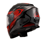 LS2 FF800 Storm II Kronos Red Grey Gloss (D Ring) Helmet